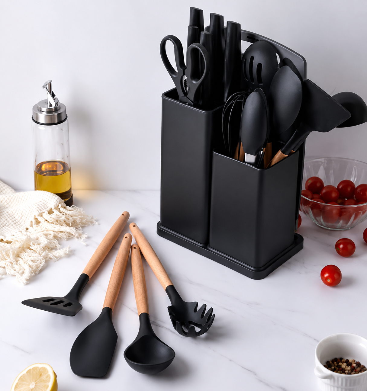 Kit Premium de utensilios de cocina - 19 piezas