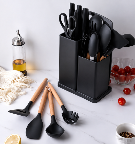 Kit Premium de utensilios de cocina - 19 piezas