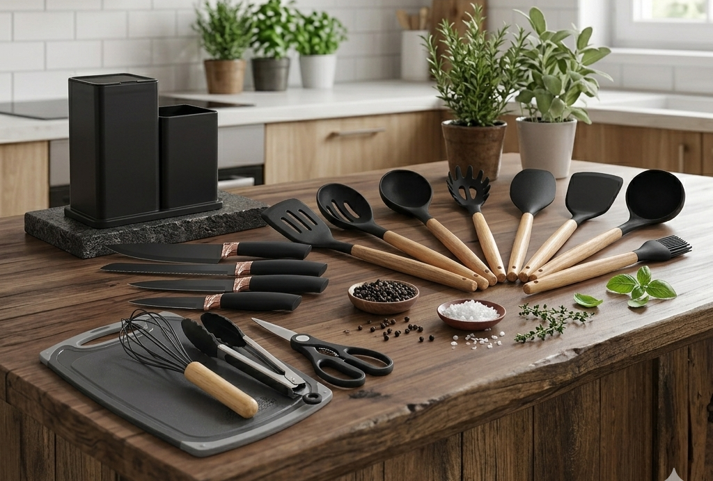 Kit Premium de utensilios de cocina - 19 piezas